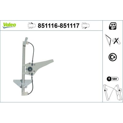 Cam Krikosu Ön Sol Peugeot 3008 (05.2009->)  VALEO 851116