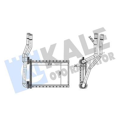 Kalorifer Radyatörü  Fiat Sedici (189)(2006->)  BSG 83-530-001