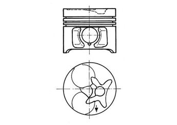 Piston (87.50MM-STD)  GOETZE 87-72597-050  