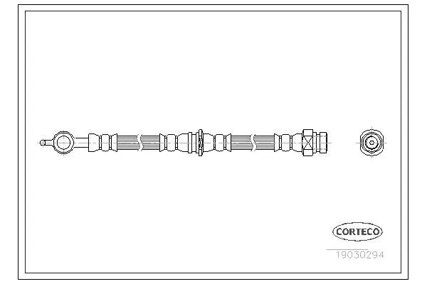 Fren Hortumu Arka Sağ veya Sol Mitsubishi Carisma 5 Kapı (DA0)(2000->)  OSSCA 00366