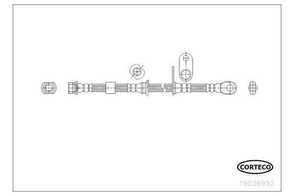 Fren Hortumu Ön Sağ veya Sol BERSE 60481