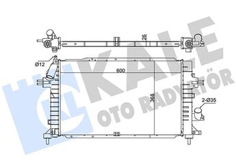 Su Radyatörü  KALE 371300  6C118005CD 1373156 1383317 1300269 1300 269 1300271 13128925 13152320 1300 271 13143570