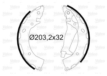 Fren Pabuçlu Balata Arka VALEO 564090  583051CA10 58305 1CA10 58305-1CA10