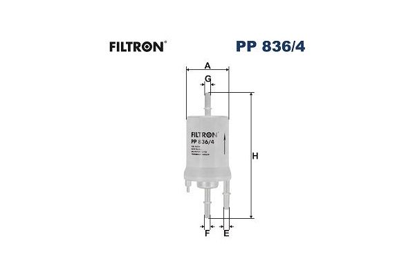Yakıt Filtresi  Volkswagen Touran (1T1)(02.2003->2006)  FILTRON PP 836/4