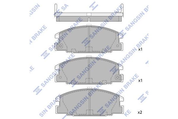 Fren Disk Balata Ön Opel Frontera A (1992->)  SANGSIN SP2010