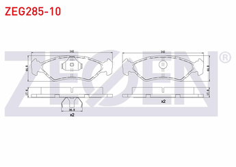 Fren Disk Balata Ön ZEGEN ZEG285-10   1013843 5025048 5025919 1010502 1042687 1064762 1079919 1659938 5025929 6162190 6188427 6203650 96FB2K021AA 98FB2K021AA 98FB 2K021-AA 98FX2K021AA 98FX 2K021 AA 1030601 1465126 1E033323Z 1E03-33-23Z 1E033323ZA 1E03-33-23ZA 1E033323ZB 1E03-33-23ZB 1E033323ZC9C