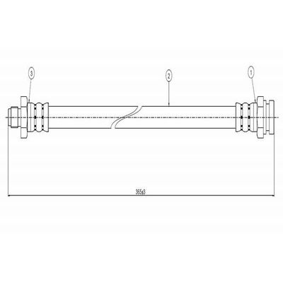 Fren Hortumu Arka Sağ veya Sol CAVO C800 231A