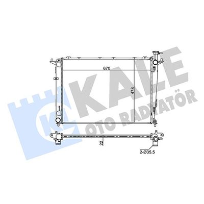 Su Radyatörü  Kia Sorento (XM)(2009->)  ORİS BOP105022