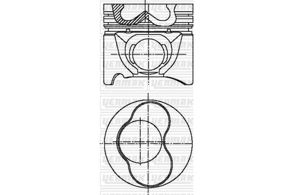 Piston (81.00MM-STD)  KING PISTON 17-7094770