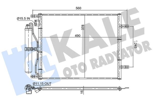 Klima Radyatörü  KALE 382740