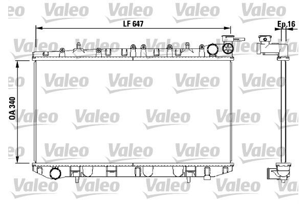 Su Radyatörü  Nissan Primera 4 Kapı/ Traveller [SW] (P10/W10)(1989->)  VALEO 731659