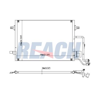 Klima Radyatörü  Skoda Superb (3U4)(04.2002->)  VEKA 43-4413