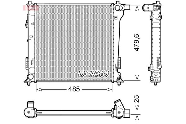 Su Radyatörü  DENSO DRM41020