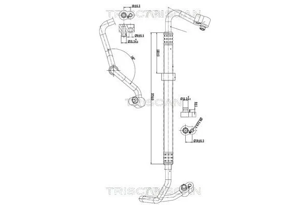 Klima Hortumu  Volkswagen CC (358)(11.2011->2016)  KRAFTVOLL 19013123