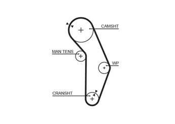 Triger Kayışı  GATES 5352XS  MD176387 PMTB298 MD186376 XD176387
