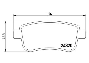 Fren Disk Balata Arka MAGNETI MARELLI 363700468054  440601416R 440603558R 440603734R