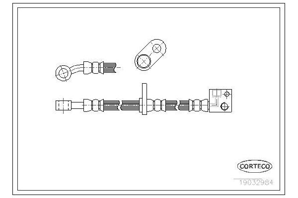 Fren Hortumu Ön Sağ Honda Jazz (GD1/5)(01.2002->)  SWAPP 40469