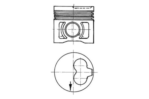 Piston (79.51MM-0.50)  KOLBENSCHMIDT 91386620
