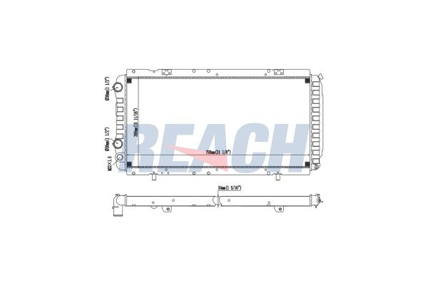 Su Radyatörü  BEHR CR 34 000S