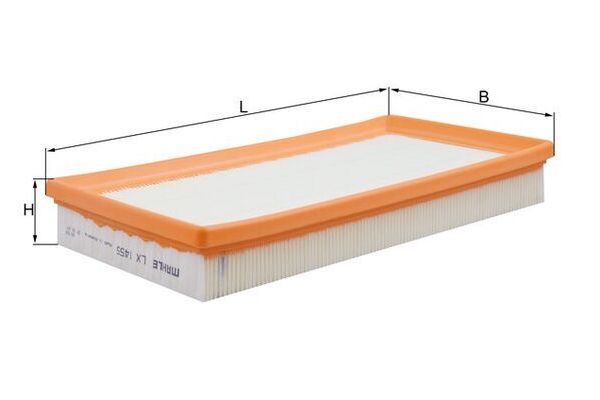 Hava Filtresi  Volkswagen Touran (1T1)(02.2003->2006)  MAHLE LX 1455