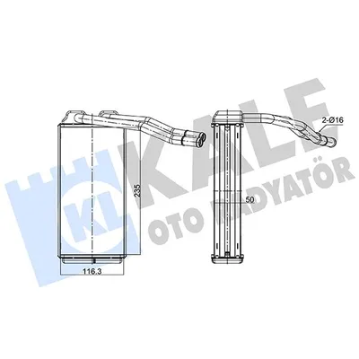 Kalorifer Radyatörü  Land Rover Freelander 1 (LN)(01.1998->)  KALE 352090