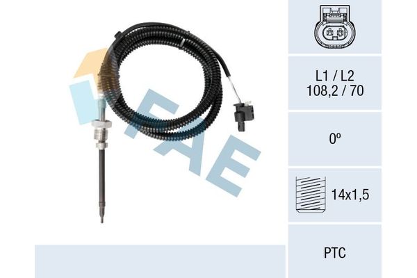 Egzoz Sıcaklık Sensörü  Mercedes Sprinter II P.Van (01.2006->)  ZEGEN ZEGT1140