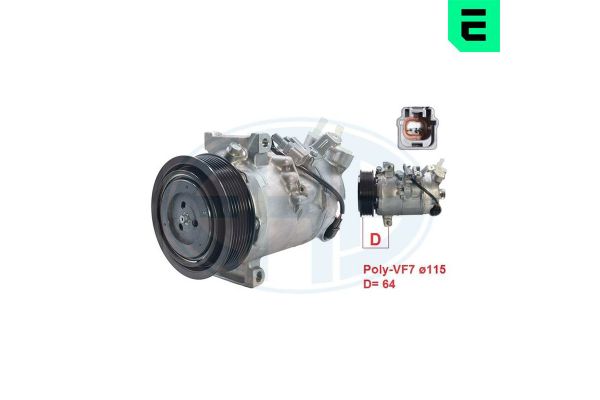 Klima Kompresörü  Renault Megane III HB (10.2008->)  ERA 670095