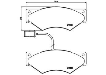 Fren Disk Balata Ön BREMBO P A6 007  1906183 0000001906183 1906264