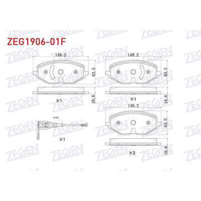 Fren Disk Balata Ön ZEGEN ZEG1906-01F
