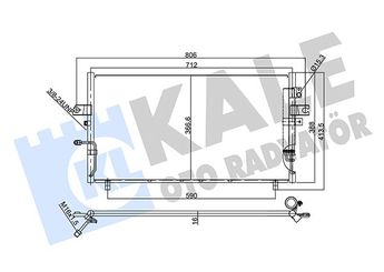 Klima Radyatörü  KALE 358035  921102Y910 921102Y000 921102Y200 92110-2Y910 921102Y91A 921102Y900 921103Y100 921103Y900