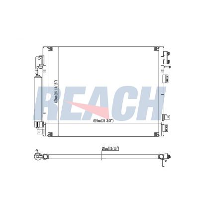 Klima Radyatörü  Chrysler 300C Touring (LE/LX)(2004->)  ORİS CGM478022