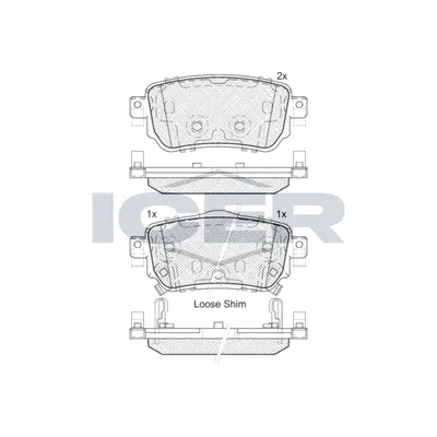 Fren Disk Balata Arka RENAULT ORJINAL 440603981R