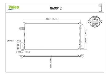 Klima Radyatörü  VALEO 860012  55700408 1850168