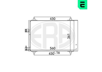Klima Radyatörü  ERA 667020  6455GY 6455.GY 6455FX 6455.FX 6455CP 6455.CP 9686200580 6455 CP 6455 FX 6455 GY