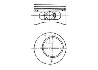 Piston (86.00MM-STD)  KOLBENSCHMIDT 92123600  