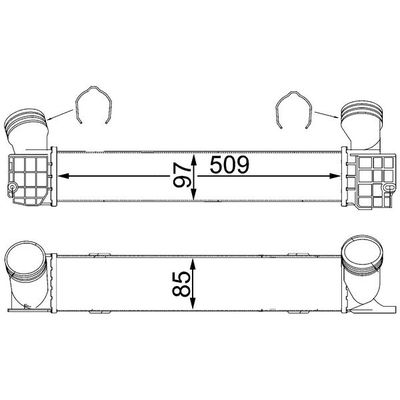 Turbo Radyatörü  BMW 3 Serisi Touring (E91)(2005->)  MAHLE CI 146 000S