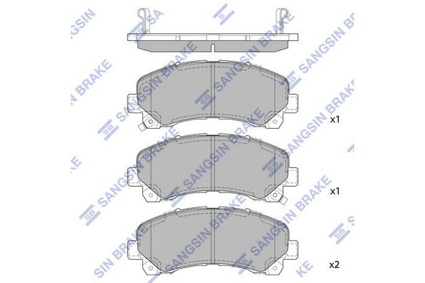 Fren Disk Balata Ön Isuzu D-Max (06.2012->)  SANGSIN SP1409