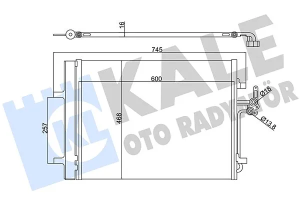 Klima Radyatörü  Volvo XC70 (04.2007->)  KALE 386200