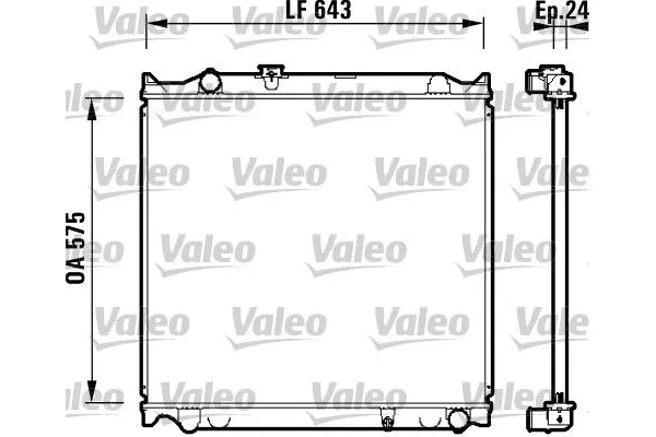 Su Radyatörü  Toyota Land Cruiser (J9)(1996->)  VALEO 734205