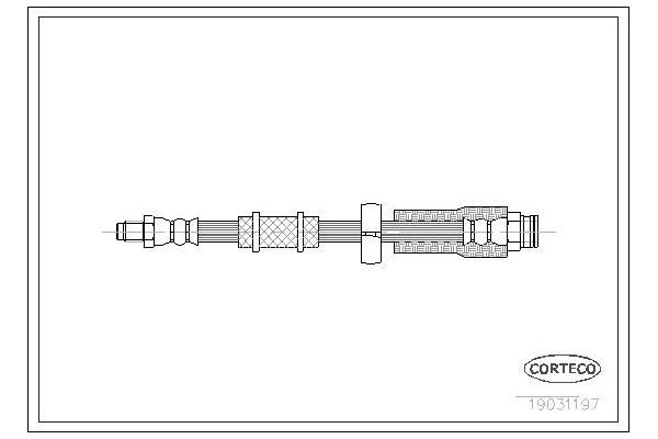 Fren Hortumu Ön Sağ veya Sol Citroen Jumper Kamyonet (01.2002->)  FROW 311.1112.001
