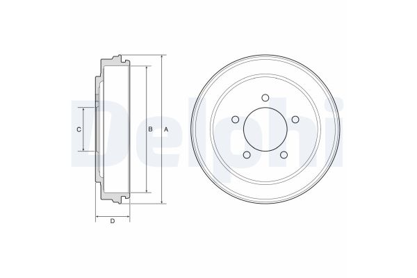 Kampana Arka Sağ veya Sol DELPHI BF600
