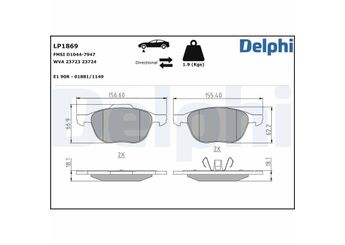 Fren Disk Balata Ön DELPHI LP1869  2614606 1223682 1321517 1360305 1508074 1519528 1566093 1695810 1753844 1765766 1809256 1816524 1820037 1826241 2048661 2492033 3M512K021AA 3M512K021-AA 3M512K021AB 3M512K021-AB 3M5J2K021A1A 3M5J2K021AA 8V412K021AA 8V412K021AB AV612K021BA BV612001B3A BV612001C3B BV612001CB GN152K021AD ME3M5J2K021AA MEAV6J2K021AA MEAV6J2K021BA MECV6J2K021AA 5134102 BV612001BA B3YF3323Z B3YF-33-23Z B3YH3323Z B3YH-332-3Z B3YH3323ZA B4YB3323Z BPKY3323Z BPKY-33-23Z BPKY3323ZA BPKY-33-23ZA BPYK3323Z BPYK-33-23Z BPYK3323ZA BPYK-33-23ZA BPYK3323ZA9C BPYK3323ZB9C BPYK3323ZC BPYK3323ZC9C C2Y33323ZA 30681739 30683554 30715023 30736923 30742030 30793618 31341301