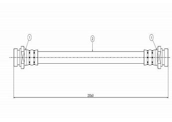 Fren Hortumu Arka Sağ veya Sol CAVO C800 742A  MB857567
