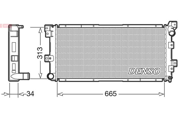 Su Radyatörü  DENSO DRM06002