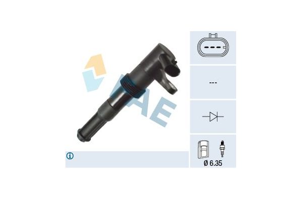 Ateşleme Bobini  Abarth Stilo (192)(2001->)  FAE 80416