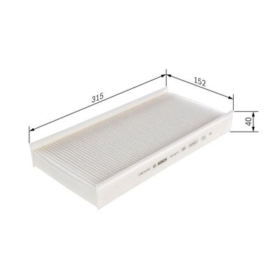 Polen Filtresi  Citroen C6 (09.2005->)  BOSCH 1 987 432 112