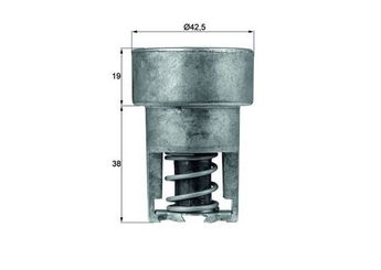 Termostat 83 °C  MAHLE TX 98 82  7700575874 7701348376 7700575871 225070 522328 79NU8575B 770 057 587 1