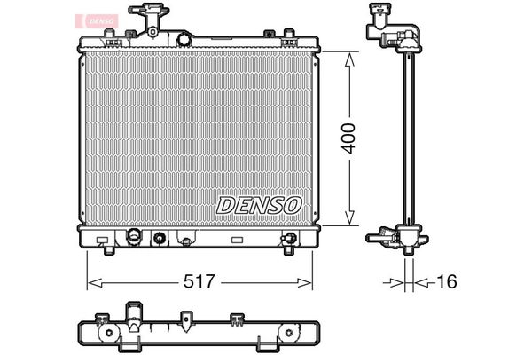 Su Radyatörü  DENSO DRM47033