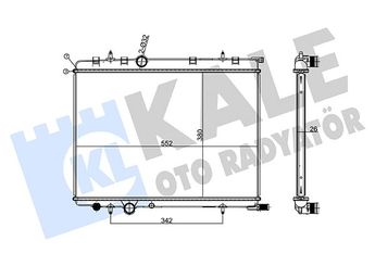 Su Radyatörü  KALE 243200  ME418713 ME418428 9647421380