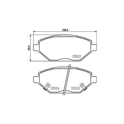 Fren Disk Balata Ön Opel Karl (2015->)  MAGNETI MARELLI 363700459093